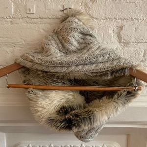 aerie Accessories - Knit & Faux Fur Snood aerie Accessories - Knit & Faux Fur Snood